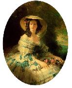 Franz Xaver Winterhalter Eugenie of Montijo, Empress of France oil painting reproduction